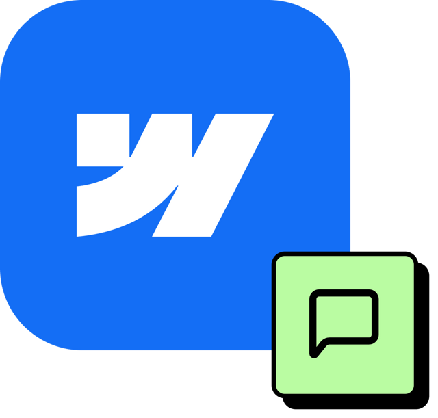 How to get SMS Notifications from your Webflow websites with Form2SMS logo